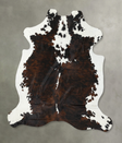 Tricolor X-Large European Cowhide Rug 7'7"H x 6'2"W #B22414 by Hudson Hides