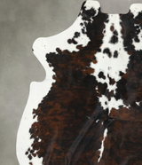 Tricolor X-Large European Cowhide Rug 7'7"H x 6'2"W #B22414 by Hudson Hides