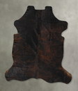Dark Brindle X-Large European Cowhide Rug 7'2"H x 6'5"W #B22415 by Hudson Hides