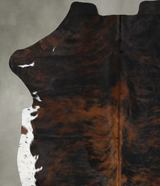 Tricolor X-Large European Cowhide Rug 6'10"H x 5'11"W #B22416 by Hudson Hides
