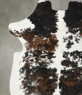 Tricolor XX-Large European Cowhide Rug 7'10"H x 6'6"W #B22422 by Hudson Hides