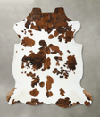 Tricolor XX-Large European Cowhide Rug 7'6"H x 6'11"W #B22429 by Hudson Hides
