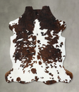 Tricolor X-Large European Cowhide Rug 7'2"H x 6'6"W #B22430 by Hudson Hides