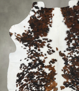 Tricolor X-Large European Cowhide Rug 7'2"H x 6'4"W #B22431 by Hudson Hides