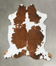 Tricolor X-Large European Cowhide Rug 7'2"H x 6'5"W #B22435 by Hudson Hides