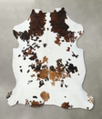 Tricolor XX-Large European Cowhide Rug 7'5"H x 6'9"W #B22443 by Hudson Hides