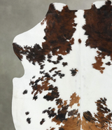 Tricolor XX-Large European Cowhide Rug 7'5"H x 6'9"W #B22443 by Hudson Hides