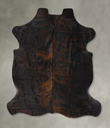 Dark Brindle XX-Large European Cowhide Rug 7'7"H x 6'11"W #B22450 by Hudson Hides