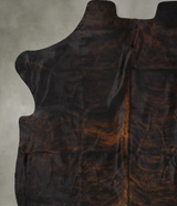Dark Brindle XX-Large European Cowhide Rug 7'7"H x 6'11"W #B22450 by Hudson Hides