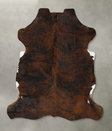Dark Brindle XX-Large European Cowhide Rug 7'9"H x 6'7"W #B22454 by Hudson Hides