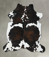 Tricolor X-Large European Cowhide Rug 7'4"H x 6'6"W #B22458 by Hudson Hides