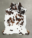 Tricolor XX-Large European Cowhide Rug 7'6"H x 6'8"W #B22464 by Hudson Hides