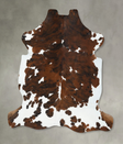 Tricolor X-Large European Cowhide Rug 7'2"H x 6'6"W #B22482 by Hudson Hides