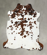 Tricolor X-Large European Cowhide Rug 7'3"H x 6'9"W #B22483 by Hudson Hides