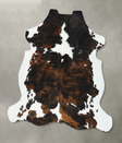 Tricolor X-Large European Cowhide Rug 7'2"H x 6'5"W #B22486 by Hudson Hides