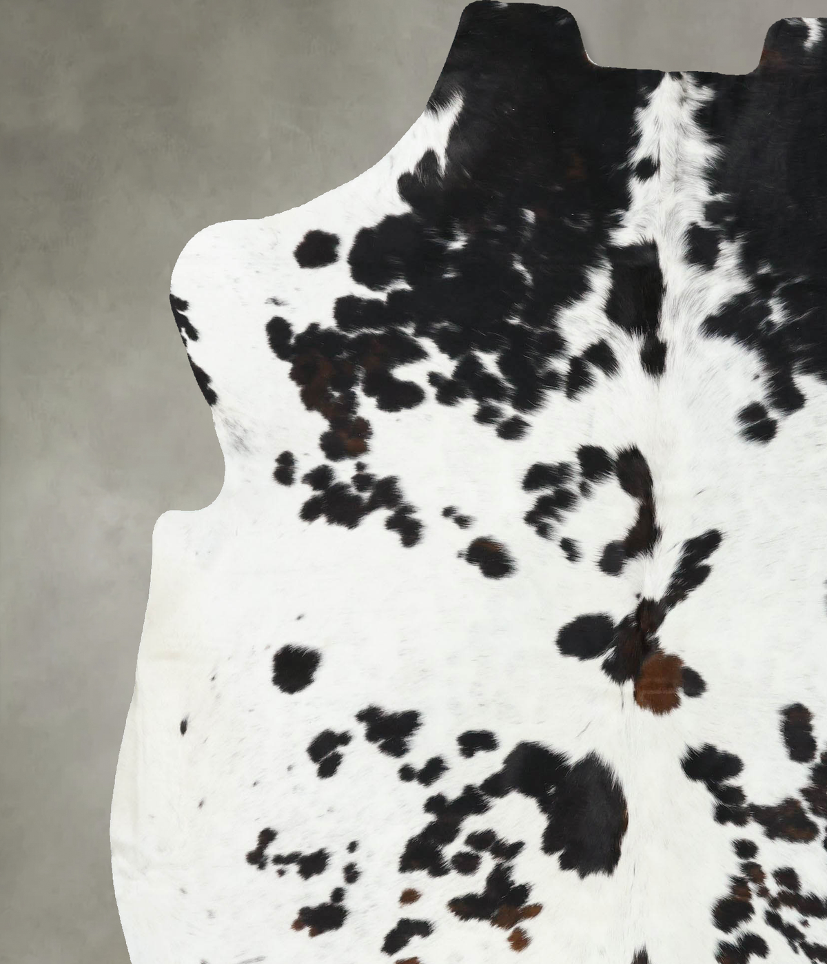 Black and White X-Large European Cowhide Rug 7'5"H x 6'6"W #B22487 by Hudson Hides