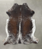 Salt and Pepper Brown X-Large European Cowhide Rug 7'1