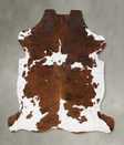 Tricolor X-Large European Cowhide Rug 7'2"H x 6'6"W #B22496 by Hudson Hides