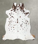 Tricolor X-Large European Cowhide Rug 7'2"H x 6'9"W #B22500 by Hudson Hides
