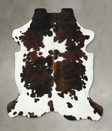 Tricolor X-Large European Cowhide Rug 7'2"H x 6'4"W #B22502 by Hudson Hides