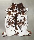 Tricolor X-Large European Cowhide Rug 7'2"H x 6'5"W #B22507 by Hudson Hides