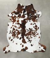 Tricolor X-Large European Cowhide Rug 7'2"H x 6'5"W #B22507 by Hudson Hides