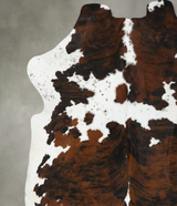 Tricolor XX-Large European Cowhide Rug 7'3"H x 6'11"W #B22509 by Hudson Hides