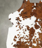 Tricolor X-Large European Cowhide Rug 6'10"H x 6'2"W #B22532 by Hudson Hides