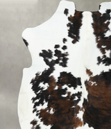 Tricolor XX-Large European Cowhide Rug 7'5"H x 6'10"W #B22533 by Hudson Hides