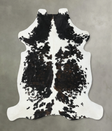 Tricolor X-Large European Cowhide Rug 7'3"H x 6'8"W #B22540 by Hudson Hides