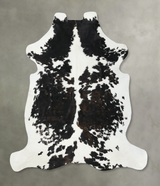 Tricolor X-Large European Cowhide Rug 7'3"H x 6'8"W #B22540 by Hudson Hides