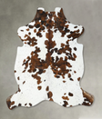 Tricolor XX-Large European Cowhide Rug 7'6"H x 6'10"W #B22555 by Hudson Hides
