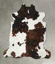 Tricolor XX-Large European Cowhide Rug 7'3"H x 7'1"W #B22560 by Hudson Hides