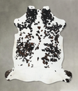 Tricolor X-Large European Cowhide Rug 7'5"H x 6'8"W #B22563 by Hudson Hides
