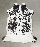 Tricolor X-Large European Cowhide Rug 7'5"H x 6'8"W #B22563 by Hudson Hides