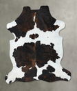Tricolor X-Large European Cowhide Rug 7'8"H x 6'2"W #B22570 by Hudson Hides