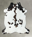 Tricolor X-Large European Cowhide Rug 7'8"H x 6'6"W #B22571 by Hudson Hides