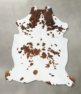 Tricolor XX-Large European Cowhide Rug 7'6"H x 7'0"W #B22574 by Hudson Hides