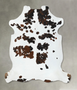 Tricolor XX-Large European Cowhide Rug 7'7"H x 7'0"W #B22581 by Hudson Hides