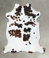 Tricolor XX-Large European Cowhide Rug 7'7"H x 7'0"W #B22581 by Hudson Hides