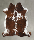 Tricolor X-Large European Cowhide Rug 7'4"H x 6'9"W #B22582 by Hudson Hides