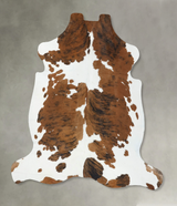 Tricolor X-Large European Cowhide Rug 7'2"H x 6'8"W #B22596 by Hudson Hides