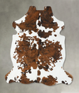 Tricolor X-Large European Cowhide Rug 7'1"H x 6'4"W #B22597 by Hudson Hides