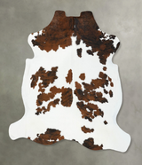 Tricolor XX-Large European Cowhide Rug 7'5"H x 6'11"W #B22602 by Hudson Hides