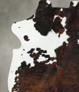 Tricolor X-Large European Cowhide Rug 6'11"H x 5'10"W #B22607 by Hudson Hides