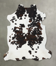 Tricolor X-Large European Cowhide Rug 7'4"H x 6'5"W #B22610 by Hudson Hides