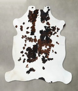 Tricolor XX-Large European Cowhide Rug 7'6"H x 6'11"W #B22611 by Hudson Hides