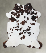 Tricolor X-Large European Cowhide Rug 7'7"H x 6'6"W #B22613 by Hudson Hides