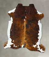 Tricolor XX-Large European Cowhide Rug 7'7"H x 7'0"W #B22621 by Hudson Hides