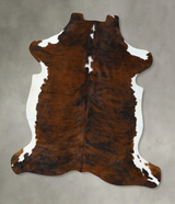 Tricolor X-Large European Cowhide Rug 7'8"H x 6'4"W #B22624 by Hudson Hides